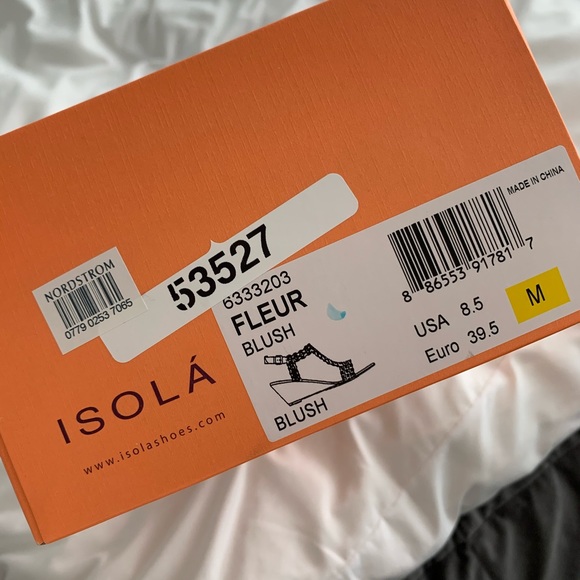 Isola Fleur Wedge Sandal in Blush - Picture 3 of 5